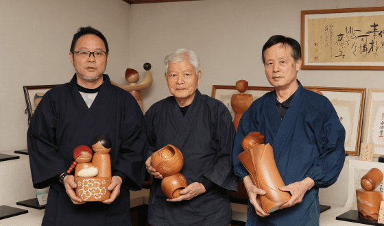 Gunma Prefecture boasts the largest production of creative kokeshi dolls in Japan. 